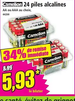 Norma CAMELION 24 piles alcalines offre