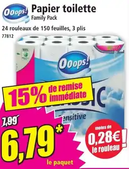 Norma OOOPS Papier toilette offre