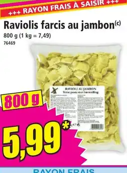 Norma Raviolis farcis au jambon offre