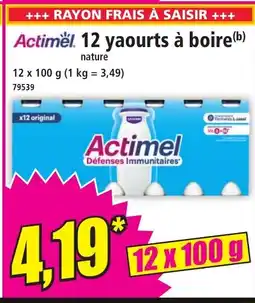 Norma ACTIMEL12 yaourts à boire offre