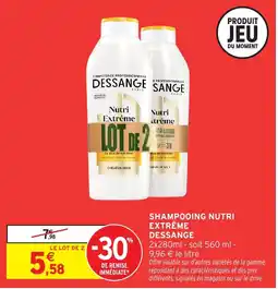 Intermarché DESSANGE Shampooing nutri extrême offre