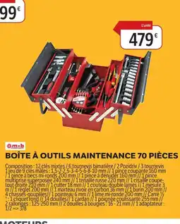 DomPro Boîte à outils maintenance 70 pièces offre