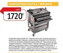 DomPro Composition d'outils + servante offre