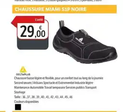 DomPro Chaussure miami s1p noire offre