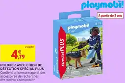 Intermarché Policier avec chien de détection spécial plus offre