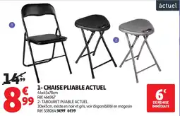 Auchan ACTUEL Chaise pliable offre
