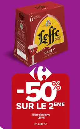 Carrefour Market LEFFE Bière d'Abbaye offre