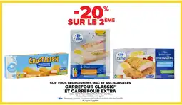 Carrefour Market Sur tous les poissons msc et asc surgelés carrefour classic' offre