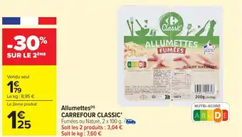 Carrefour Market Allumettes carrefour classic offre