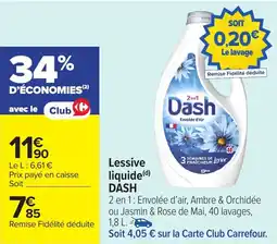 Carrefour Market DASH Lessive liquide offre