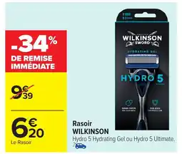 Carrefour Market WILKINSON Rasoir offre