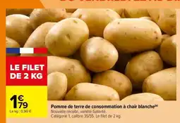 Carrefour Pomme de terre de consommation à chair blanche offre