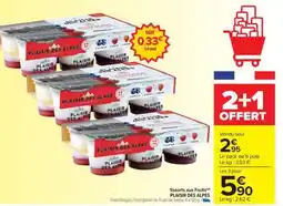 Carrefour Market Yaourts aux Fruits PLAISIR DES ALPES offre