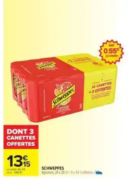 Carrefour Market Schweppes offre
