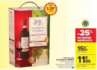 Carrefour Market LES ORMES DE CAMBRAS offre