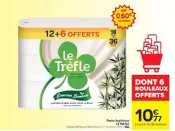 Carrefour Market Papier Hygiénique Le Trèfle offre