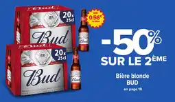 Carrefour Market BUD Bière blonde offre