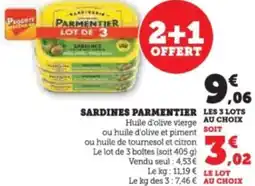 Super U Sardines parmentier offre