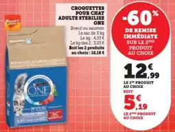 Super U Croquettes pour chat adulte sterilise one offre