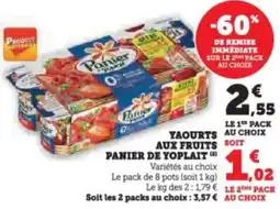 Super U Yaourts aux fruits panier de yoplait offre