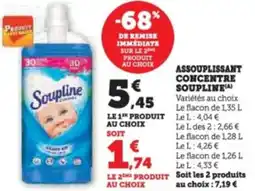 Super U Assouplissant concentre soupline offre