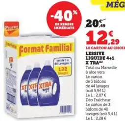 Super U Lessive liquide 4+1 x tra offre