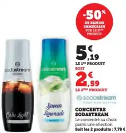 Super U Concentre sodastream offre
