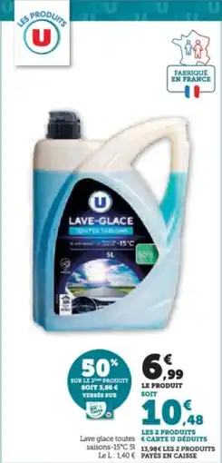 Super U Lave glace toutes saisons-15°C offre