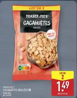 ALDI Trader joe's - cacahuetes grillees sans sel offre