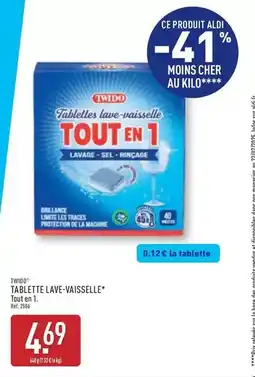 ALDI Twido - tablette lave-vaisselle offre