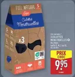 ALDI 3 culottes menstruelles offre