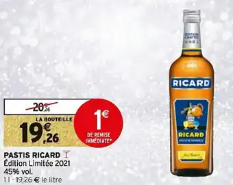 Intermarché Ricard pastis offre