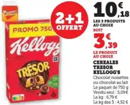 Super U Cereales tresor kellogg's offre