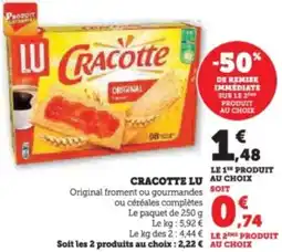 Super U Cracotte lu offre