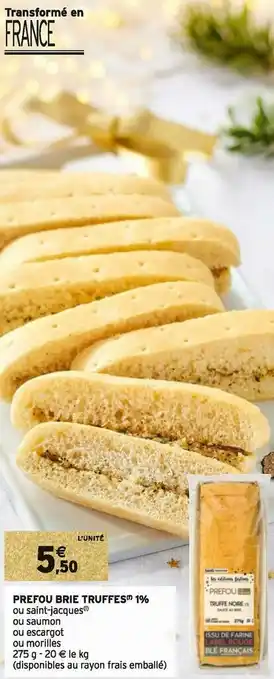 Intermarché Prefou brie truffes 1% offre