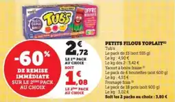 Super U Petits filous yoplait offre