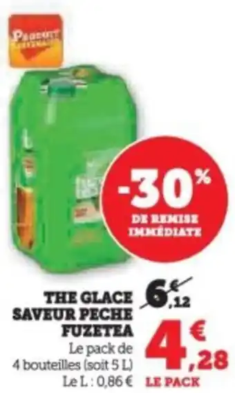 Super U The glace saveur peche fuzetea offre