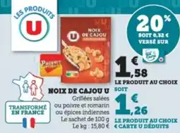 Super U Noix de cajou u offre