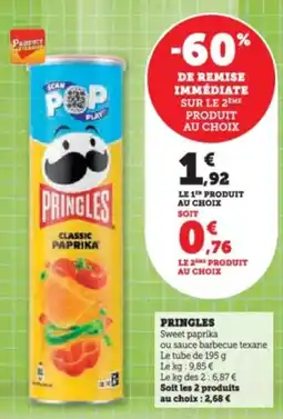 Super U Pringles offre