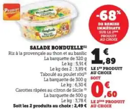 Super U Salade bonduelle offre