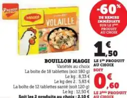 Super U Bouillon maggi offre