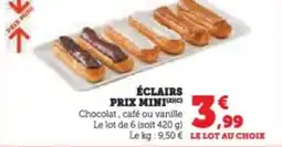 Super U Éclairs prix mini offre