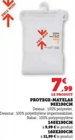 Super U Protege-matelas offre