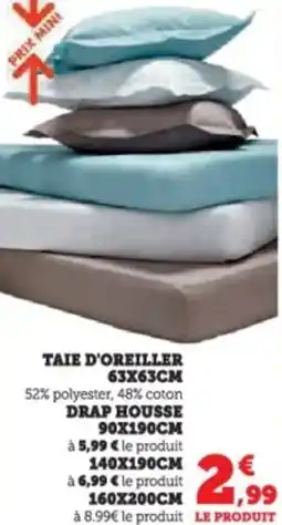Super U Taie d'oreiller offre