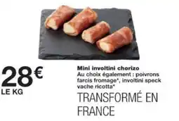 Monop' Mini involtini chorizo offre