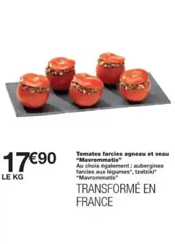 Monop' Tomates farcies agneau et veau Mavrommatis offre