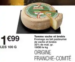 Monop' Tomme vache et brebis offre
