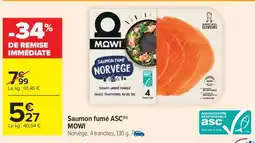 Carrefour Market Saumon fumé ASC MOWI offre
