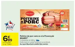 Carrefour Market Poitrine de porc sans os à la Provençale BIGARD offre