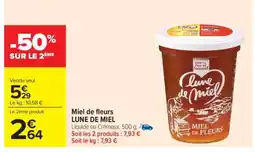 Carrefour Market Miel de Fleurs Lune de Miel offre